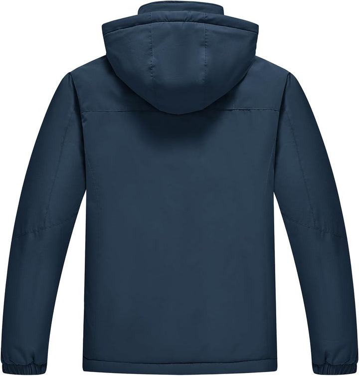 YSENTO Herren Winterjacke wasserdichte Warme Fleece Gefüttert Outdoor Softshelljacke Atmungsaktiv Sk