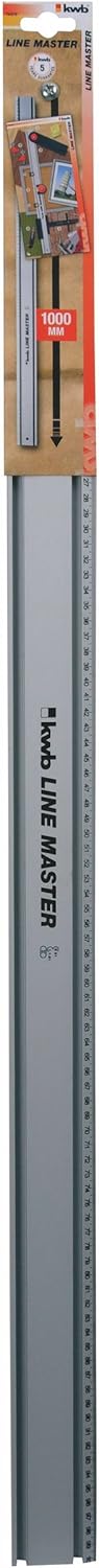 kwb LINE MASTER Präzisionslineal – 1000-mm Universal-Führungsschiene für Kreissäge, Stichsäge und Ob