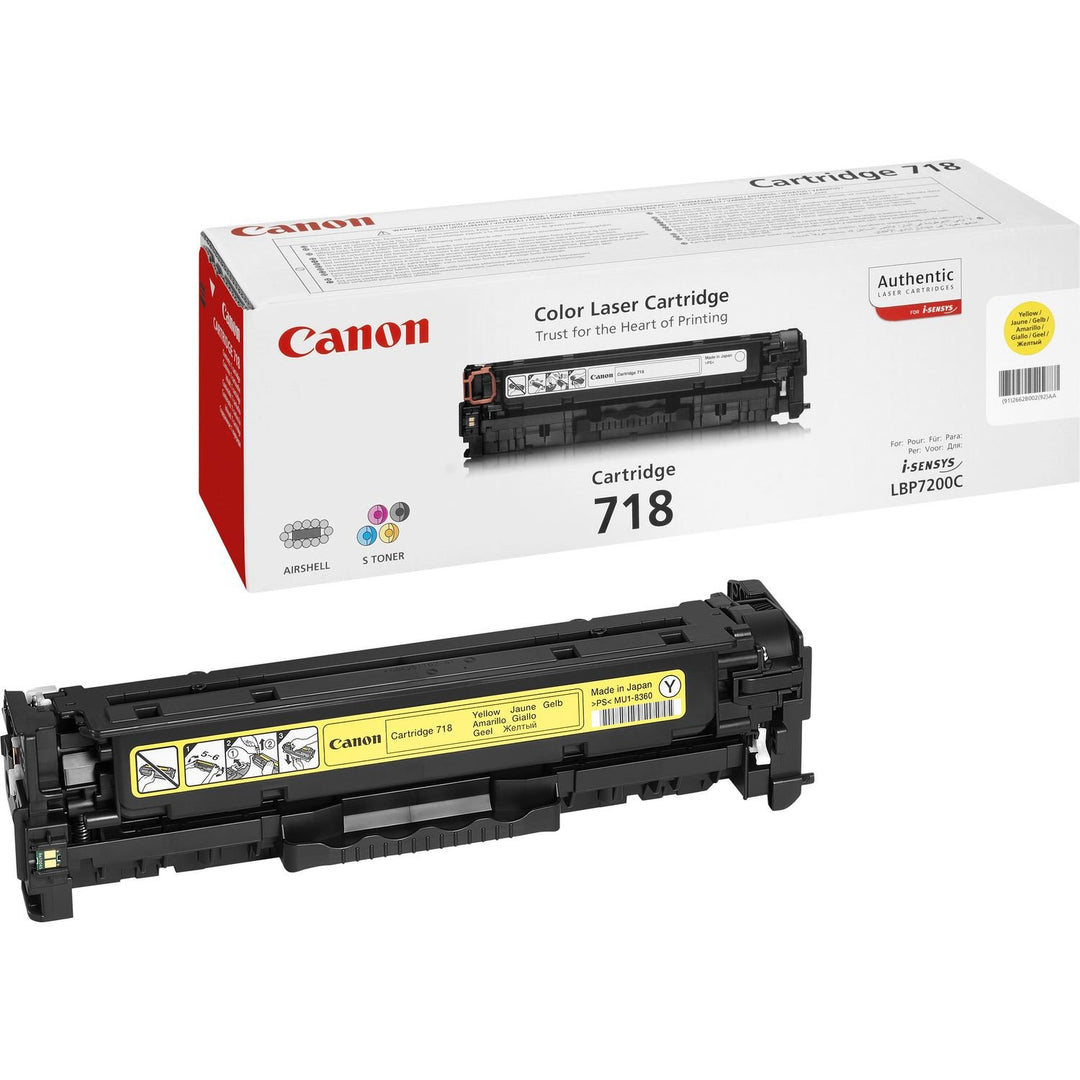 Canon Toner Cartridge 718 Y - gelb - Standard 2659B002 Toner Cartridge Gelb, Toner Cartridge Gelb