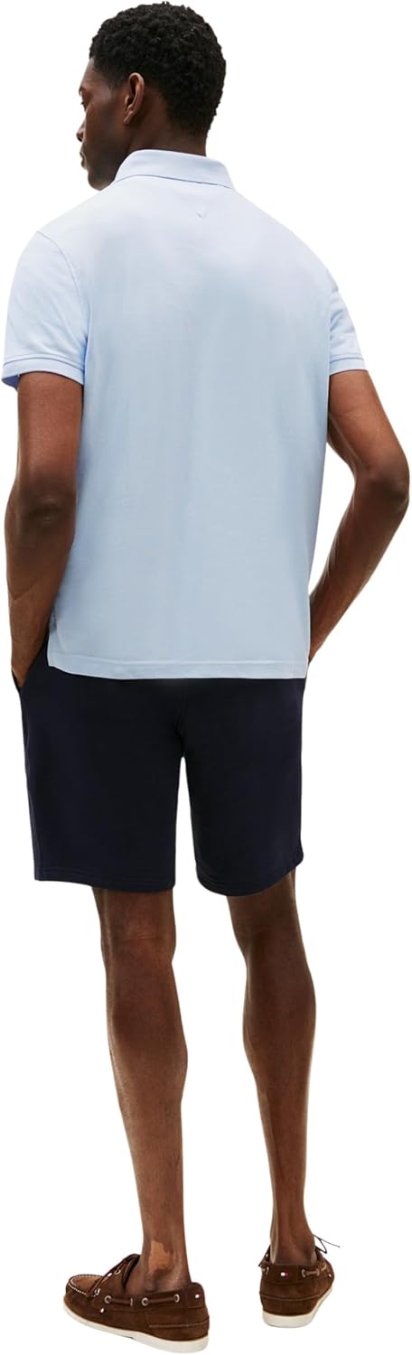 Tommy Hilfiger Herren Poloshirt Kurzarm 1985 Regular Fit S Blue (Breezy Blue), S Blue (Breezy Blue)