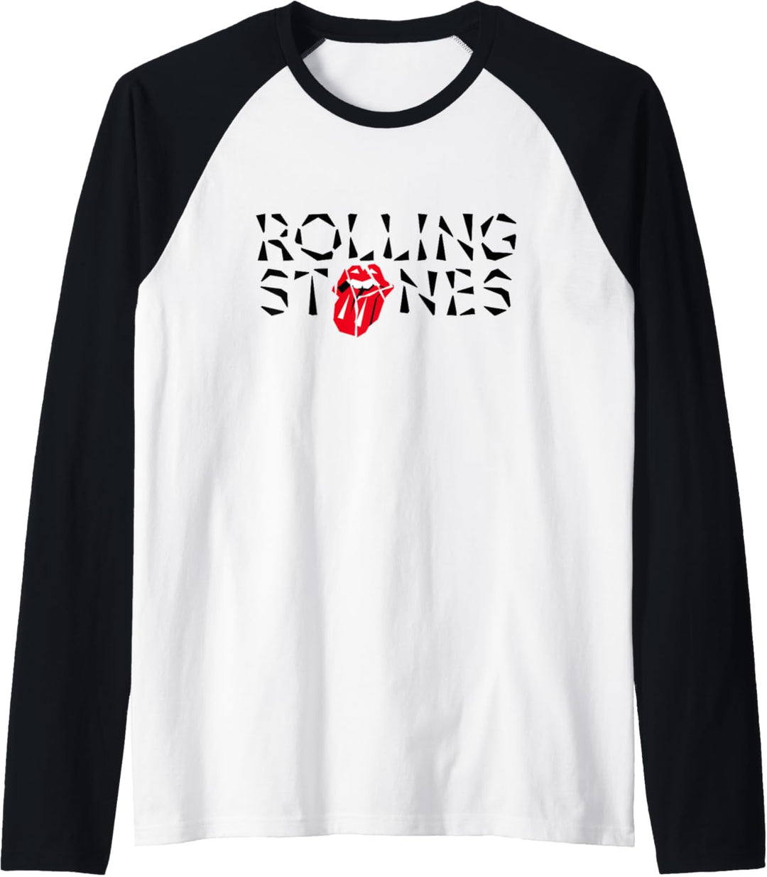 Offizielles The Rolling Stones HD Tongue Logo Raglan