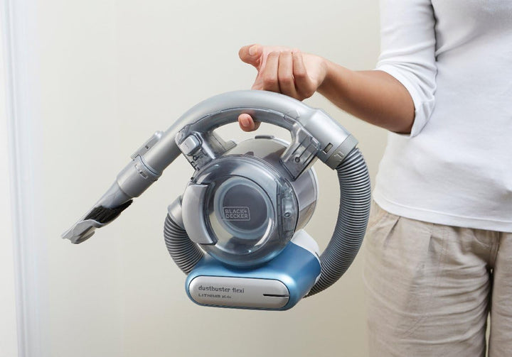 Black+Decker dustbuster Flexi pet 14.4V Handstaubsauger, PD1420LP-QW Blau Metallic Handheld (für sch