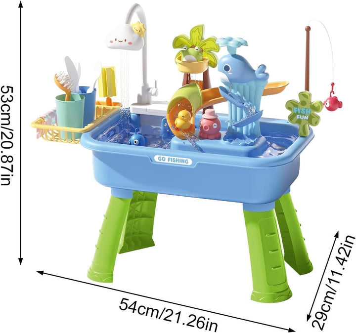 Generisch Wasserspieltisch Sensorisches Aktivitätsspielzeug | Spielwaschbecken mit fliessendem Wasse