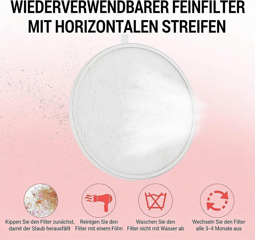 MelodySusie Nagelstaubsauger mit Filter, Professionelle Staubabsaugung für Nagelstudio &amp; Zuhause Lei
