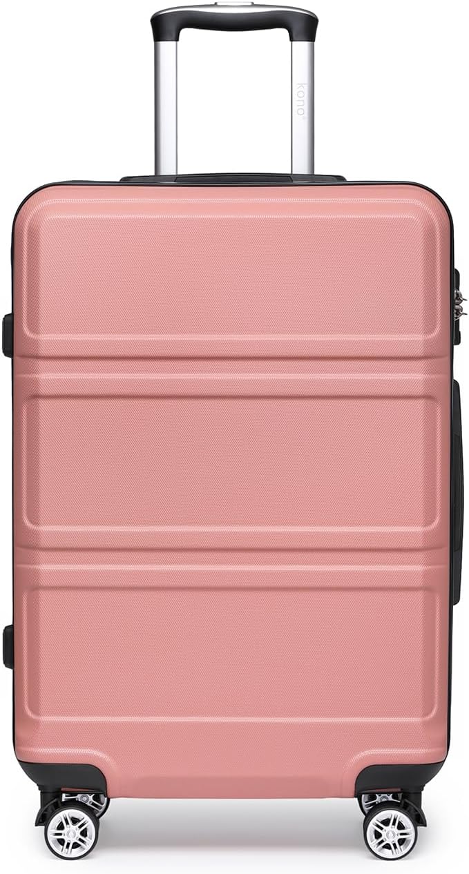 KONO Koffer Trolley Hartschale Handgepäck Zwillingsrollen Leichtgewicht ABS Kabinentrolley Reisekoff
