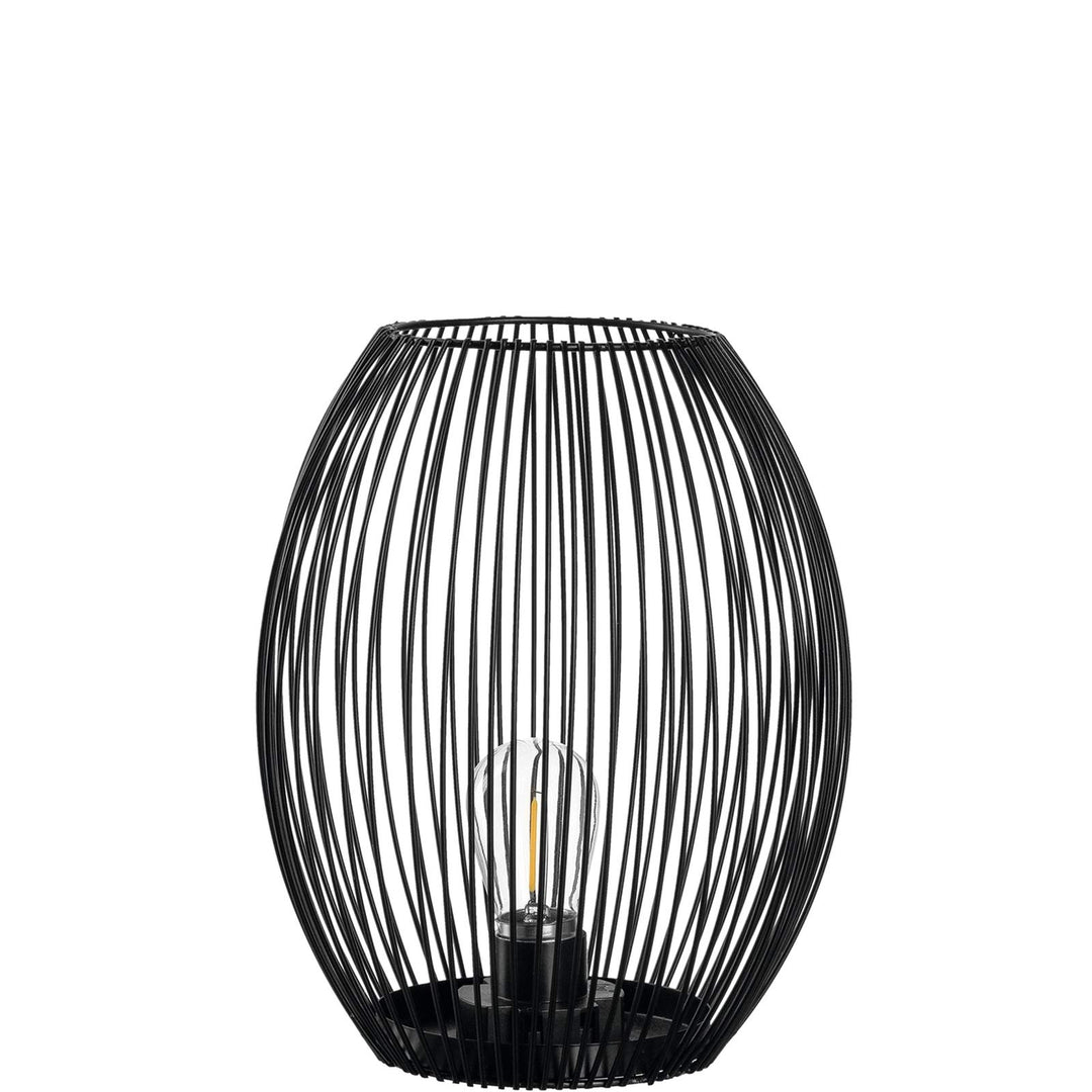 LEONARDO HOME GK/Laterne 24 schwarz mit LED