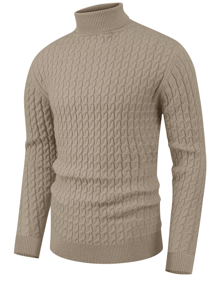 Hisir Rollkragenpullover Herren Klassischer Pullover Herren Warmer Winter Slim Fit Strickpullover Pu