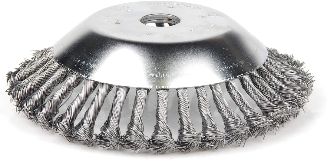 Profi Unkrautbürste für Freischneider 200x25,4mm Drahtbürste Wildkrautbürste Unkrautbürste für Motor