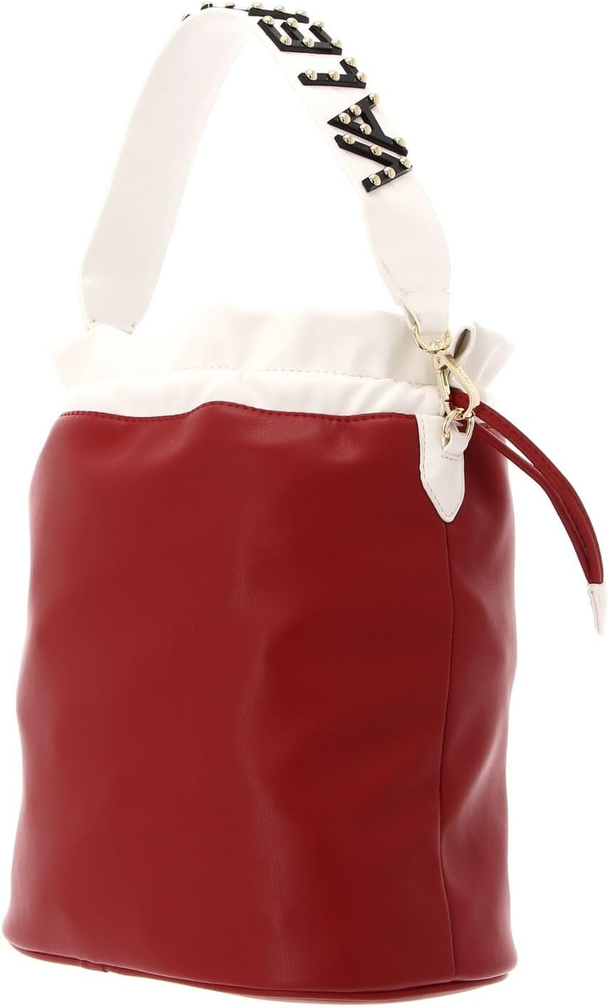 VALENTINO Damen Pakita Bucket Bag, Einheitsgrösse Rosso/Bianco, Rosso/Bianco
