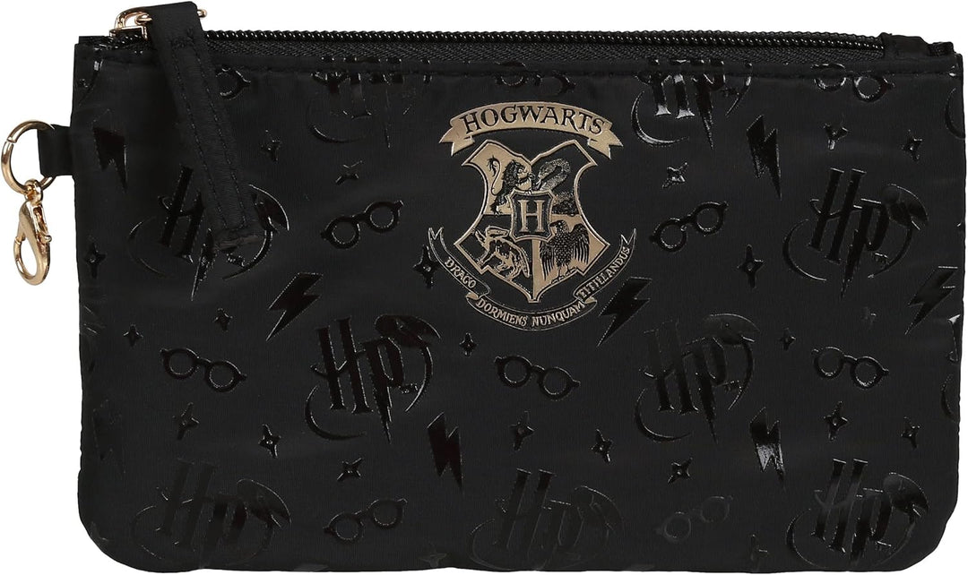 Schwarzer Rucksack mit Fächern Hogwarts Harry Potter Einheitsgrösse