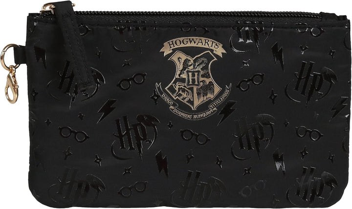Schwarzer Rucksack mit Fächern Hogwarts Harry Potter Einheitsgrösse