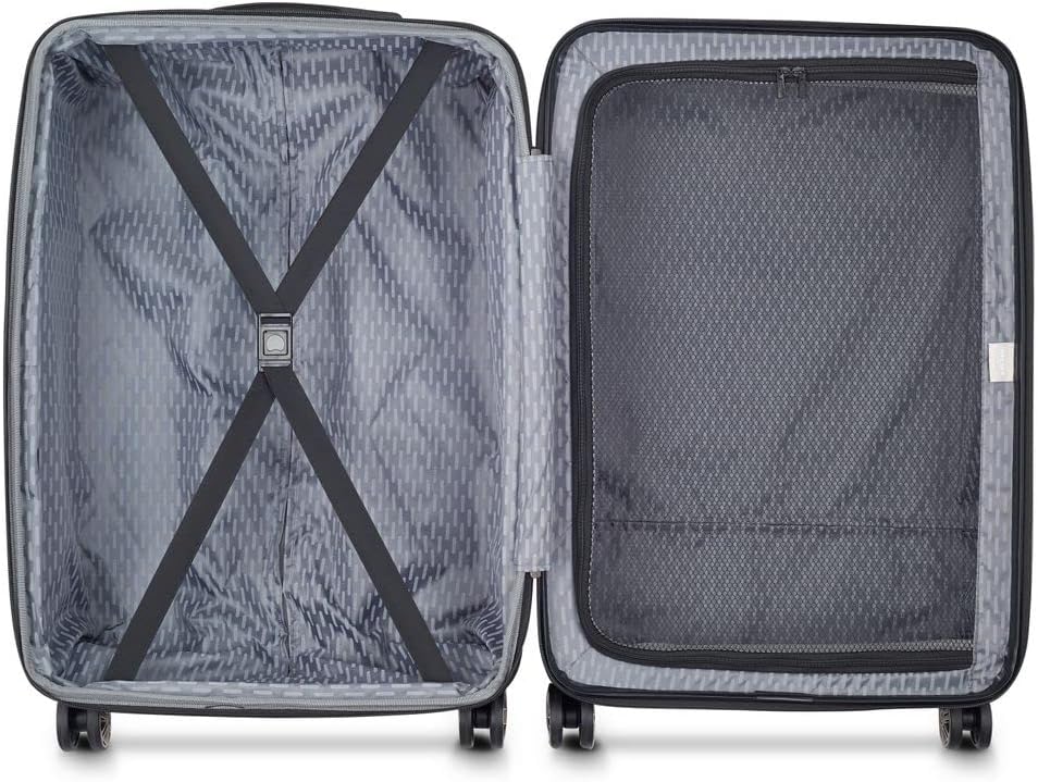 DELSEY PARIS Meteor Kabinenkoffer, schmal, 4 Doppelrollen, 55 cm, für Erwachsene, Unisex, Purpur-08