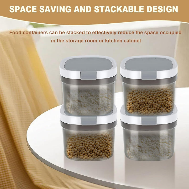 800ml Kaffeedose,Kunststoff Lebensmittel Lagerung Container mit luftdichten Deckel und Löffel,Dauerh