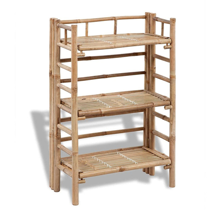 vidaXL Blumenregal Bambus Holzregal Standregal Pflanzregal Bücherregal Regal