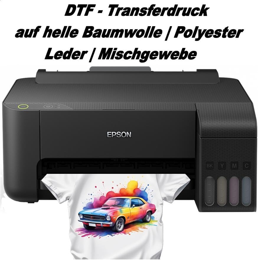 Start060 - A4 DTF Drucker für helle Baumwollstoffe, Polyester und Mischgewebe