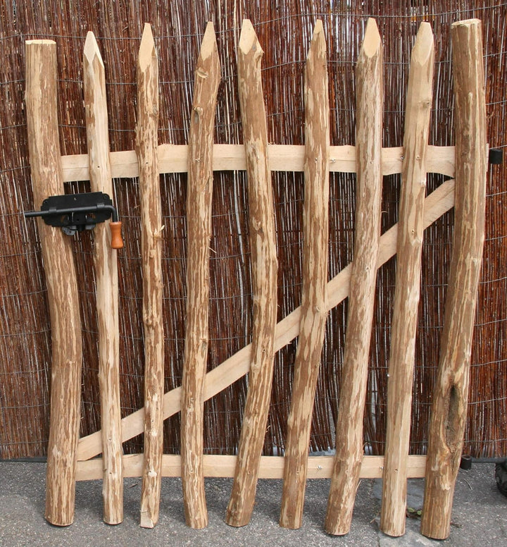WEIDENPROFI Staketentor, Bauerngarten Gartentüre aus Haselnussholz, Grösse (BxH): 100 x 90 cm Tor (B