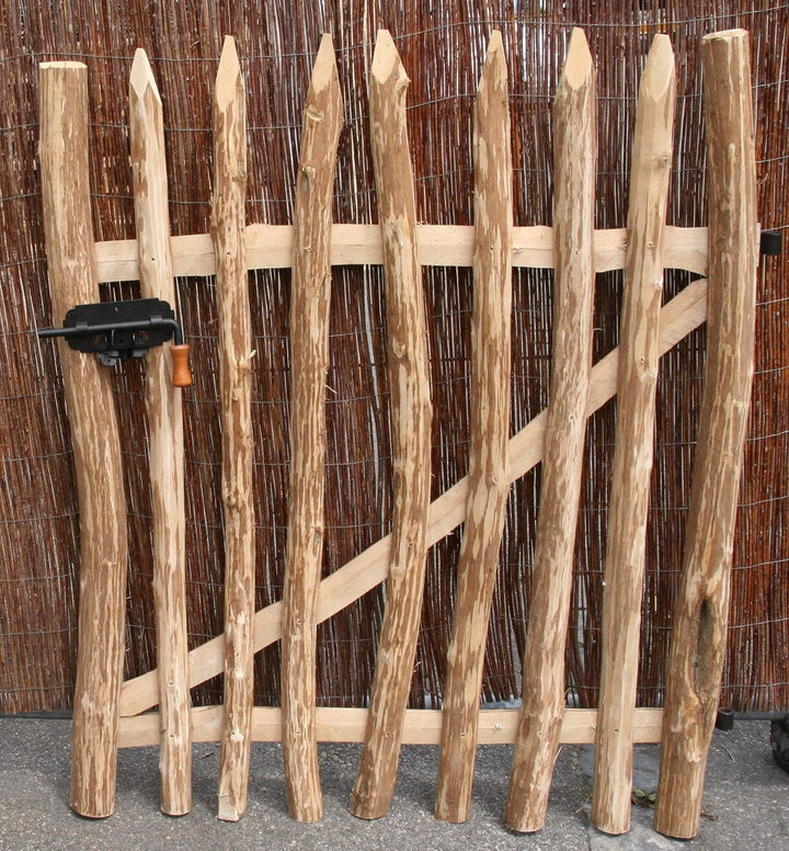 WEIDENPROFI Staketentor, Bauerngarten Gartentüre aus Haselnussholz, Grösse (BxH): 100 x 90 cm Tor (B