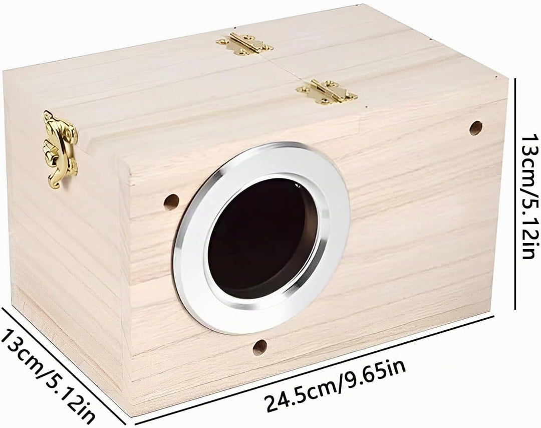 1 Stücke Massivholz Papagei Zucht Box,Durable Vogelzuchtbox Nistkasten Vogelhaus Nisthaus Vogelzucht