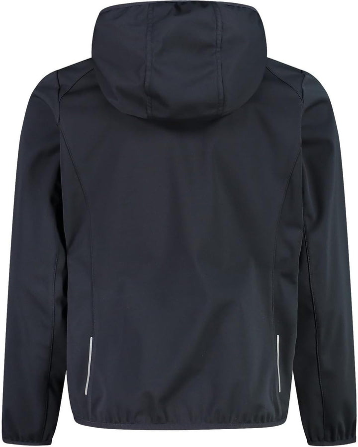 CMP Unisex Kinder Leichte Softshelljacke für Kinder mit Fester Kapuze Jacke Kokon-Mantel, Anthrazit