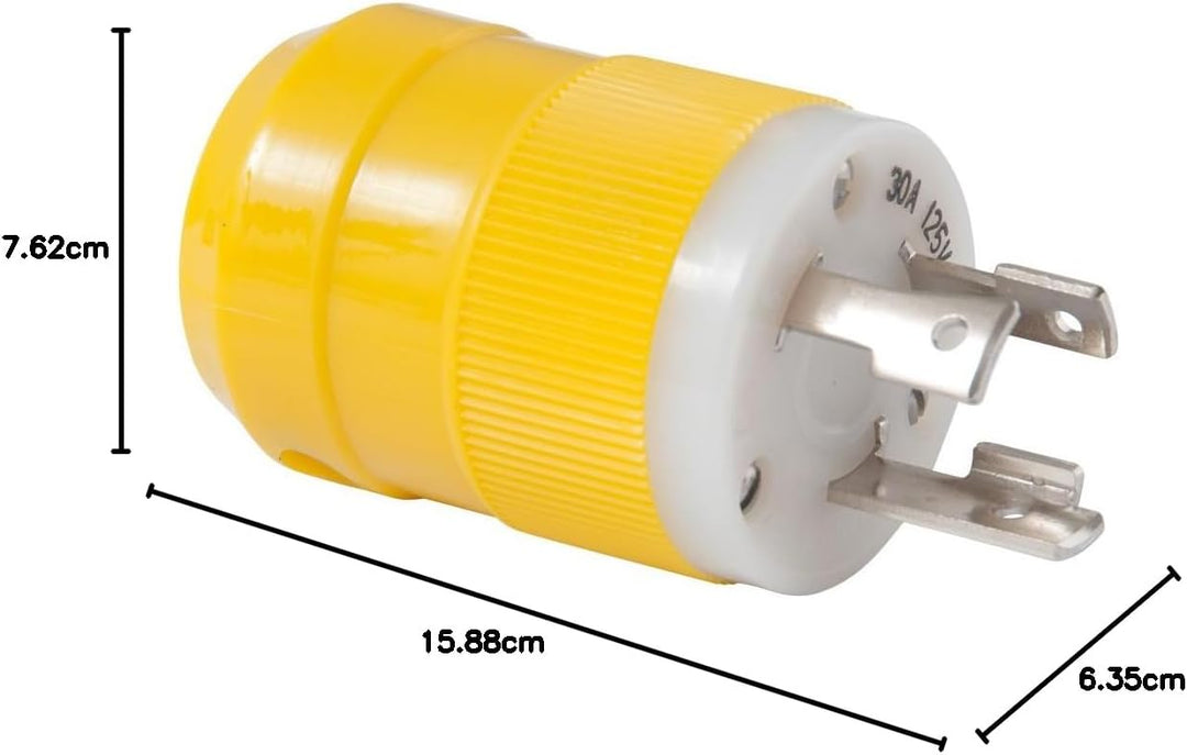 Marinco Shore Netzstecker und -stecker 30 A, 125 V Verriegelungsstecker, 30 A, 125 V Verriegelungsst
