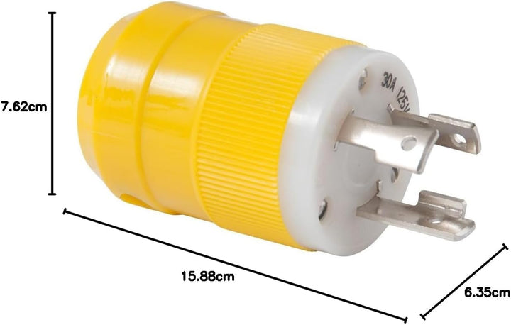 Marinco Shore Netzstecker und -stecker 30 A, 125 V Verriegelungsstecker, 30 A, 125 V Verriegelungsst
