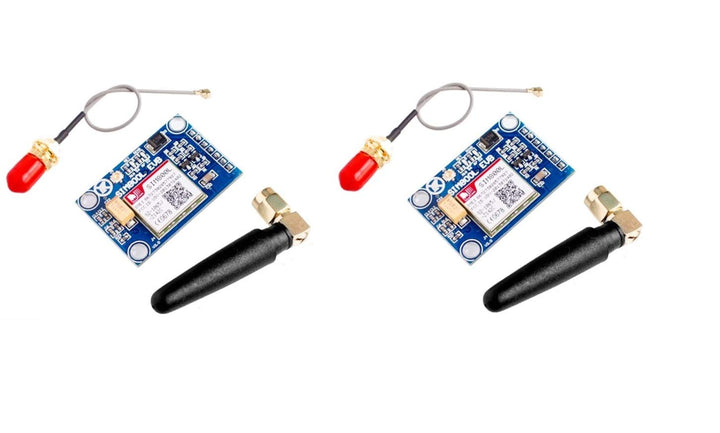 TECNOULAB 2 Stück SIM800L V2.0 5V Quad Band GSM GPRS Wireless mit Antennenkabelkappe