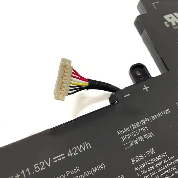 AKKEE 42Wh B31N1729 Replacement Laptop Akku für Asus VivoBook S15 S530 S530UA S530UN S530UN-BQ097T X
