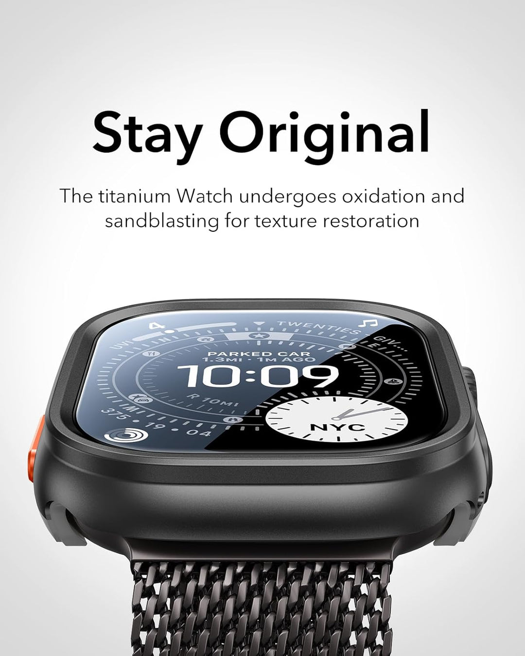 ESR für Apple Watch Ultra 2/1 Hülle mit Displayschutz (2024/2023/2022, 49mm), Militärnorm Schutz, Ca