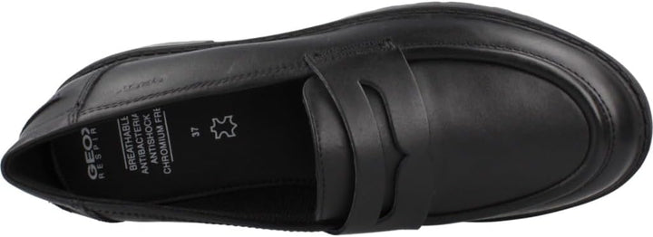 Geox Mädchen J Casey Girl C Moccasin 34 EU Schwarz, 34 EU Schwarz