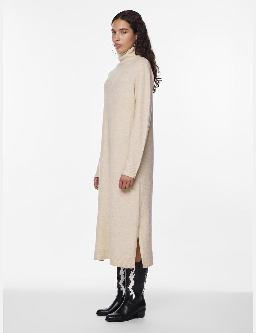 PIECES Female Strickkleid PCJULIANA XS Whitecap Gray, XS Whitecap Gray