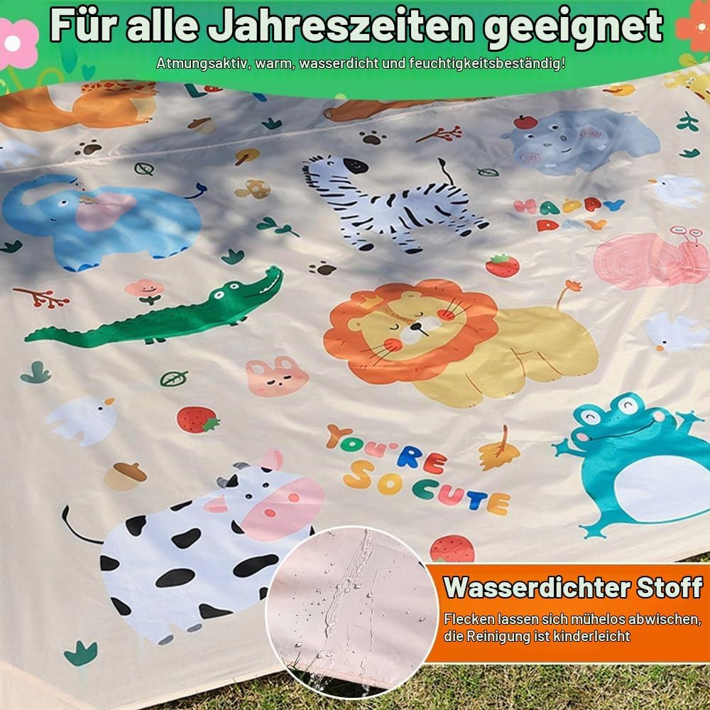 Picknickdecke wasserdicht, 150 x 210 cm Mini picknickdecke, Wasserdicht und schmutzabweisend, Ultral