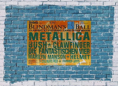 Metallica - Blindmans Ball, Stuttgart 1997 » Konzertplakat/Premium Poster | Live Konzert Veranstaltu