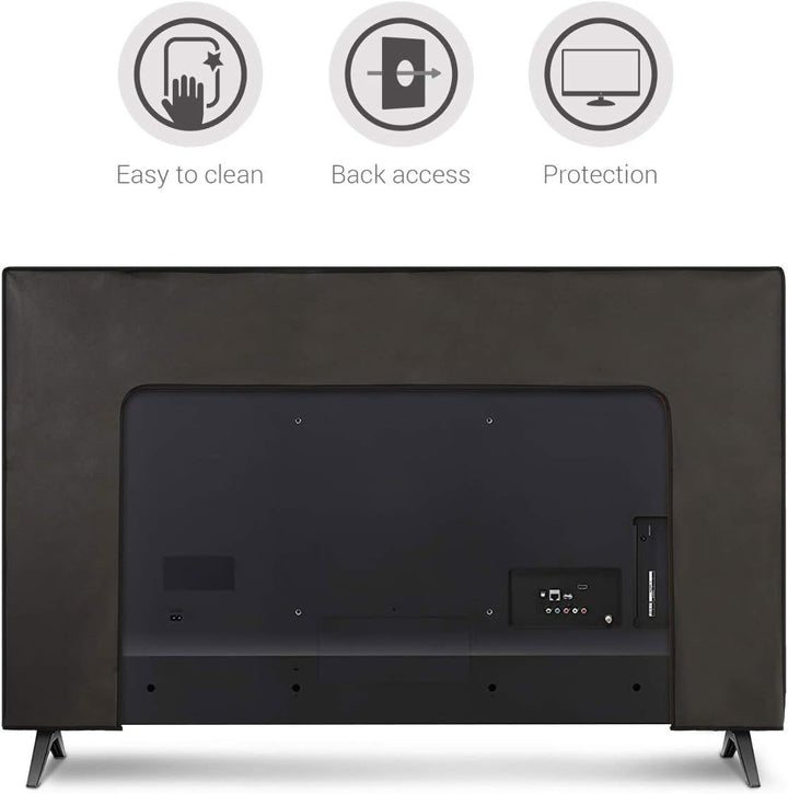 kwmobile 65" TV Hülle - Fernseher Bildschirmschutz Abdeckung - TV Bildschirm Staubschutzhülle - Dunk