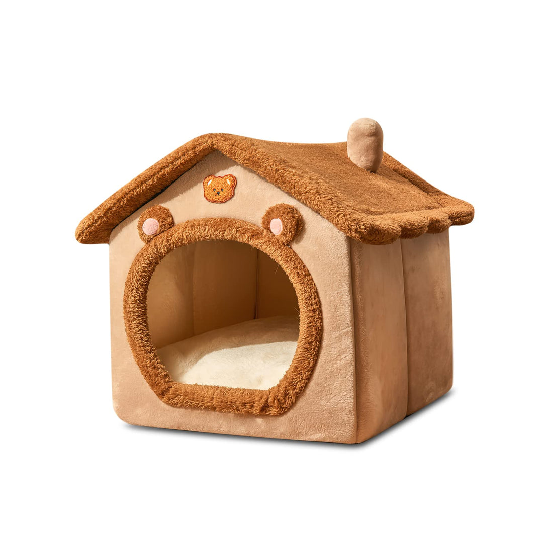Galatée Katzenhöhlenbett, Waschbares Hundebett, Warmes Und Gemütliches Katzenhaus, Faltbar Bequemes