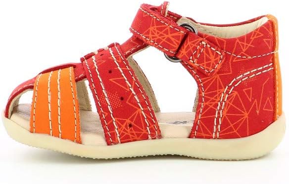 Kickers Unisex Baby Bigbazar-2 Sandale 19 EU Rot Orange Galactic, 19 EU Rot Orange Galactic