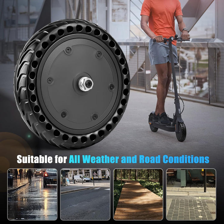 E Scooter Motor 36V 350W für Xiaomi Pro/Pro 2 Motor, 350W Motor mit Vollgummireifen 8,5 Zoll, Hochle
