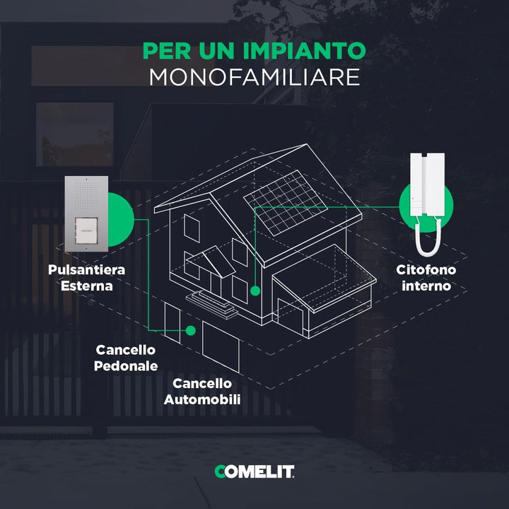 Kit Audio Analogique à 2 fils Ciao-Mini - KCA0061 - Comelit