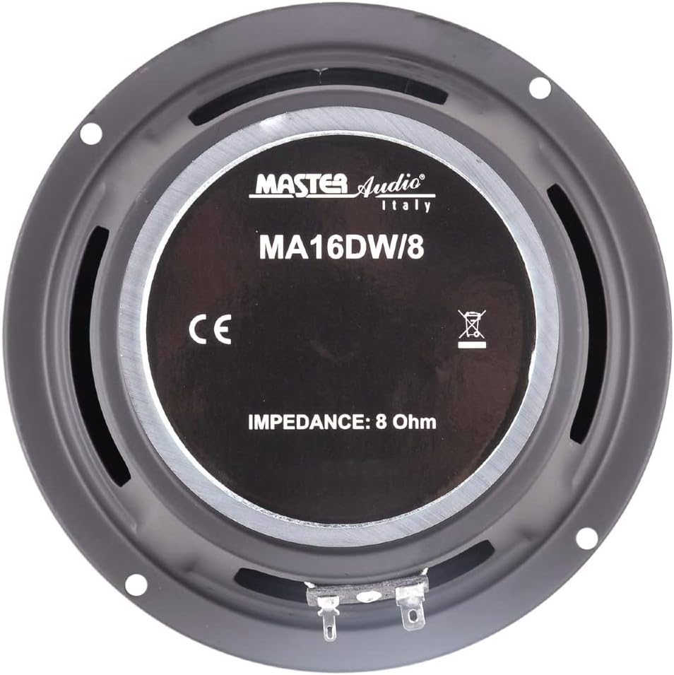 MASTER AUDIO 1 MA16DW/8 MA 16DW/8 professioneller tieftöner 16,5 cm 165 mm 6,5" 150 watt rms und 300