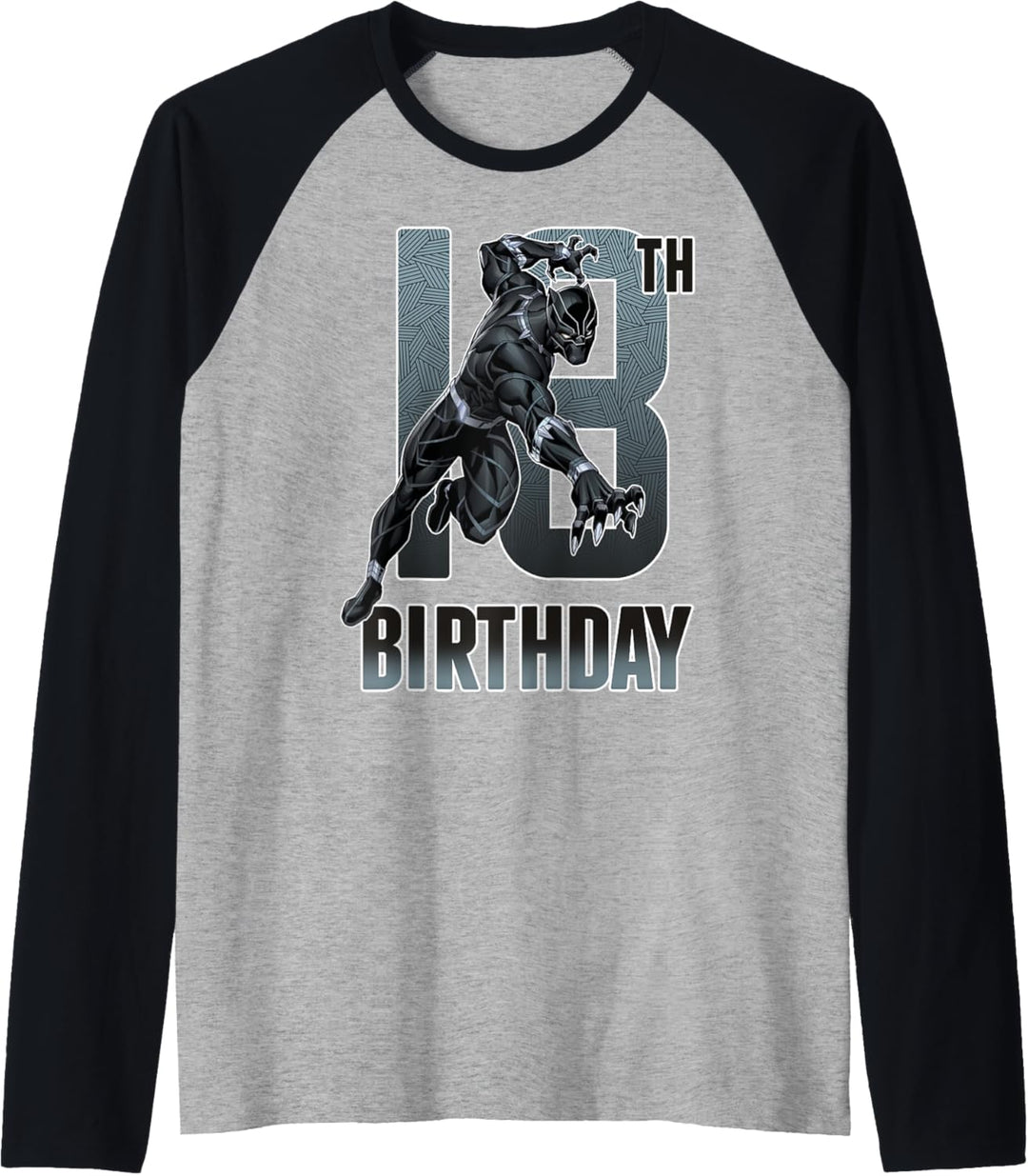 Marvel Black Panther 18th Birthday Raglan