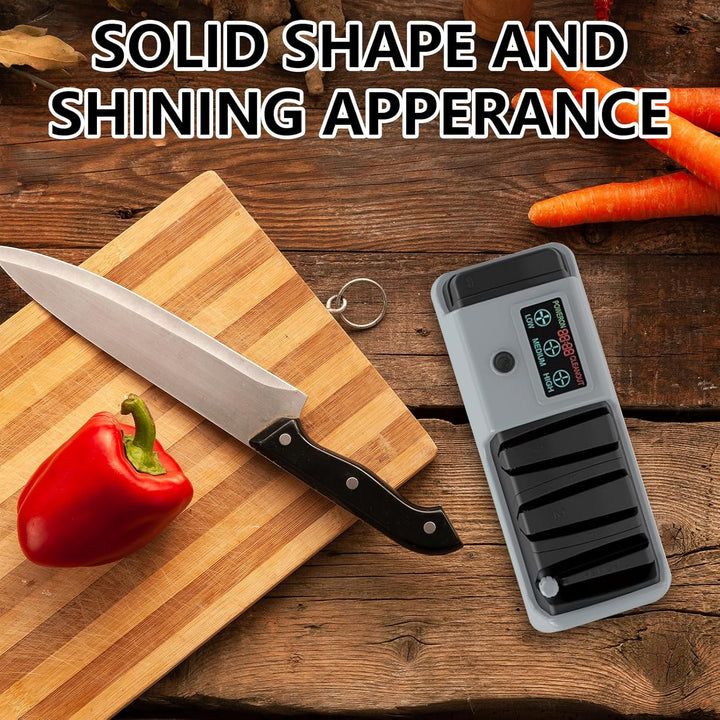 Elektrischer Messerschärfer, Multifunktionaler Messerschärfer mit 3-Geschwindigkeiten Einstellung Di