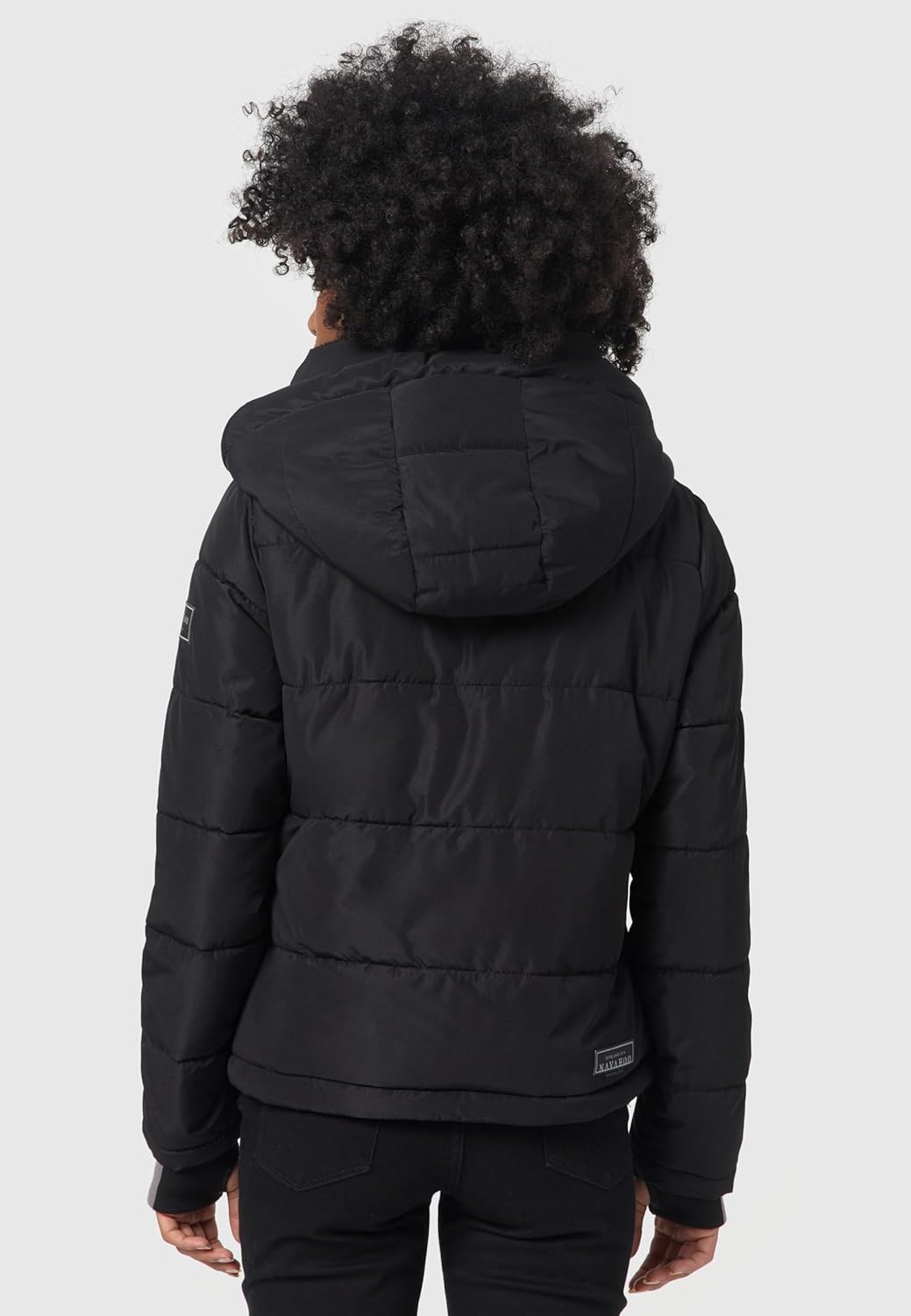 Navahoo Damen Winterjacke Steppjacke warm mit Abnehmbarer Kapuze und Kunstfellkragen Mit Liebe XIV X