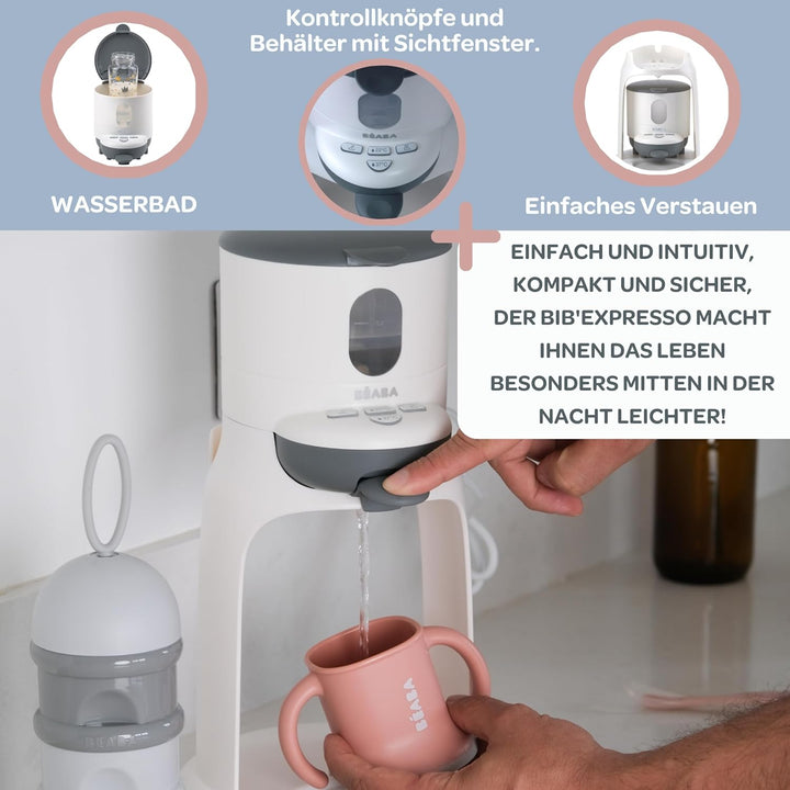 BÉABA, Flaschenbereiter/Wärmer Kleine Töpfe, Wasserspender mit exakter Temperatur, sofort, schnell,