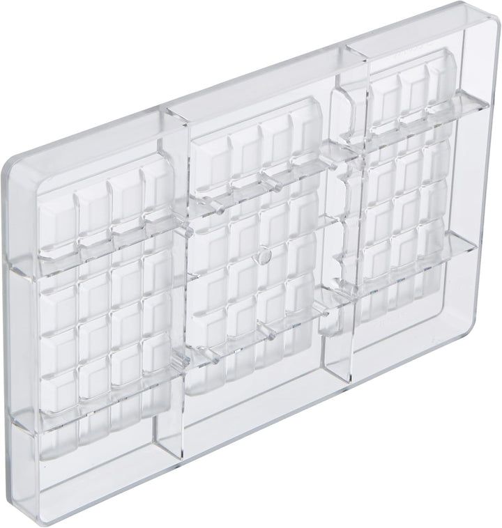 Decora 0050147 SCHOKOLADENFORM TAFEL 100 G 127 X 72 X 11 H MM, Polycarbonate, Durchsichtig, Durchsic