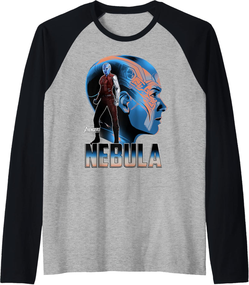 Marvel Infinity War Nebula Big Head Profile Raglan