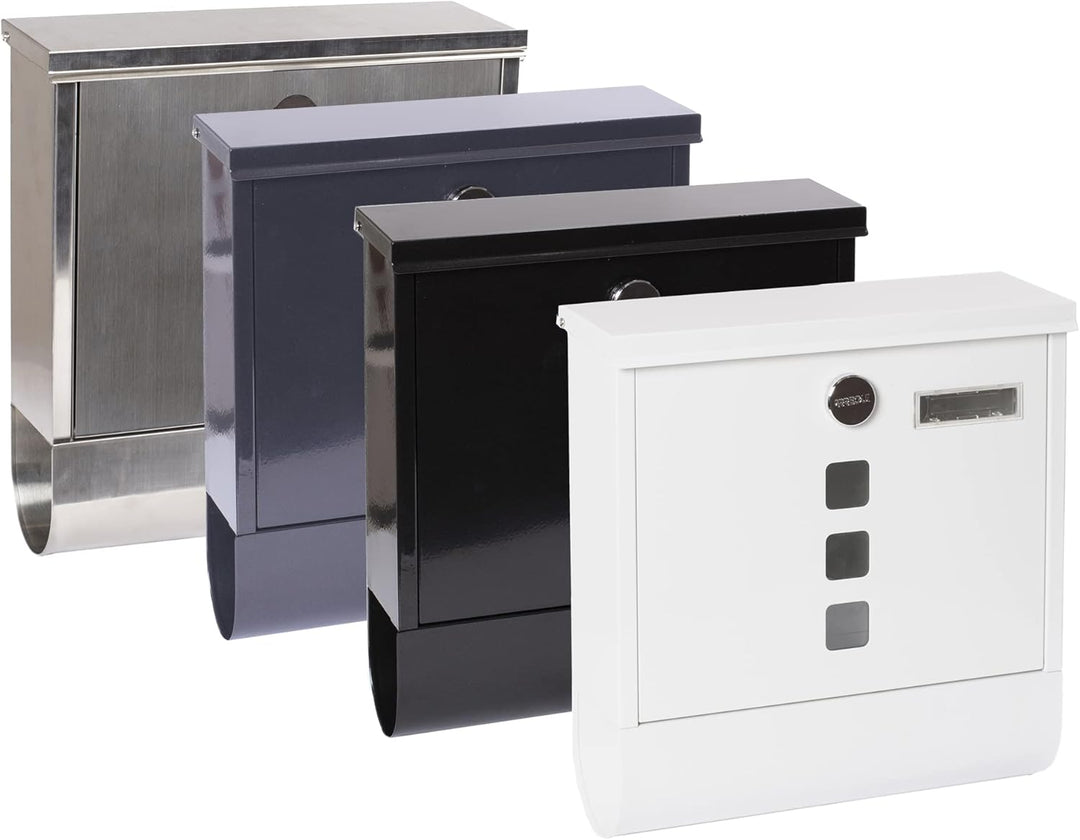 ARREGUI Chance E7001 Briefkasten aus Verzinktem Stahl mit Zeitungsrolle, Postkasten + Zeitungsbox, G