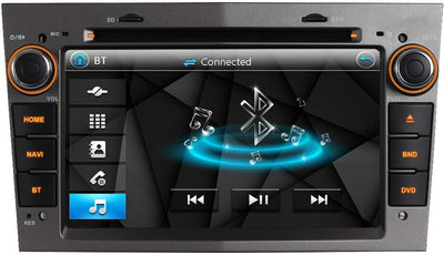JUNHUA 8" Grau Android 12 Autoradio mit 2+32GB Navi Ersaz für Opel Corsa c d h Vectra Astra Zafira M