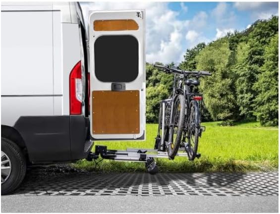 Enduro SD260 Fahrradträger mit Schiebeplattform, für Flügeltüren, Auto, Van, 60 kg Tragkraft, Alumin