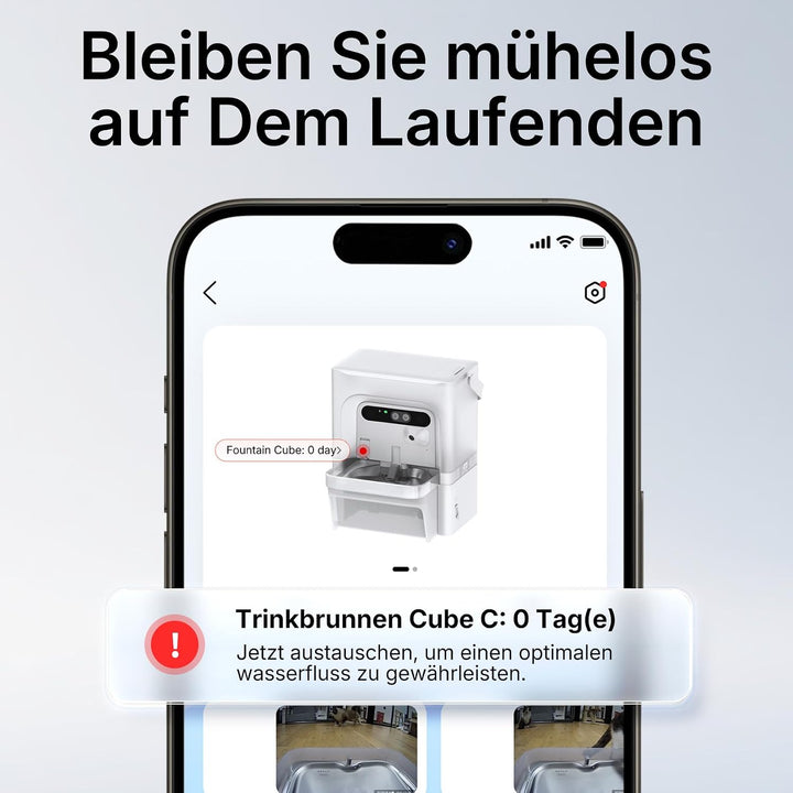 PETKIT Fountain Cube C Ersatzfilter für Eversweet Ultra Katzenbrunnen | Smart Wasserfilter mit App-E