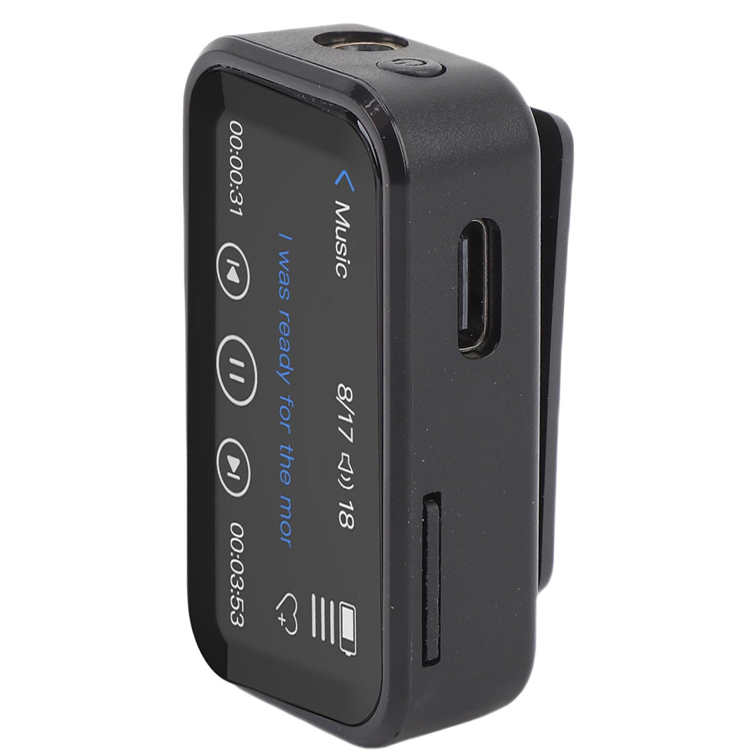 Jectse 32 GB MP3 Player mit Bluetooth, Tragbare MP3 Player mit Rückenclip, 1,47 Zoll Voller Touchscr