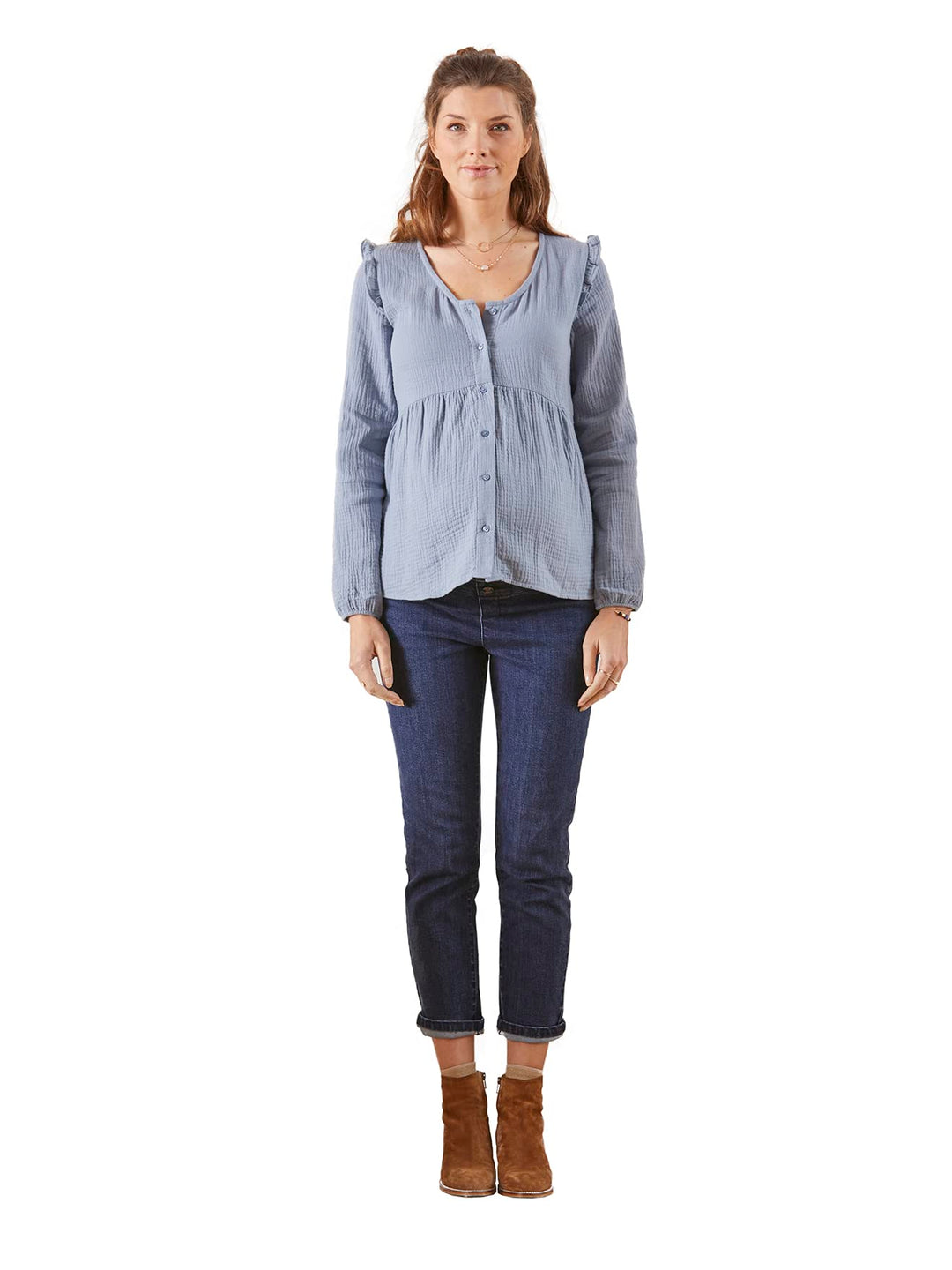 Vertbaudet Bluse, Schwangerschaft & Stillzeit, 34 Grosse Grössen